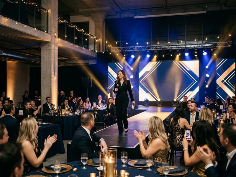 Corporate gala with DMX show