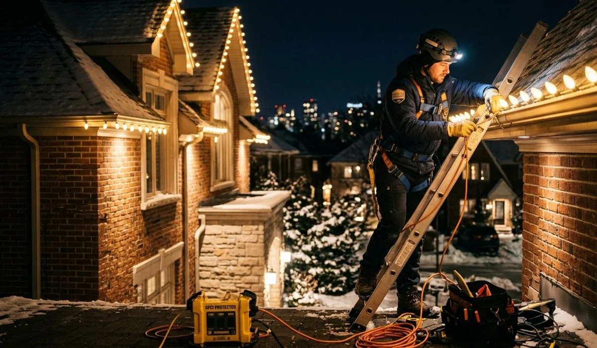 Christmas & Holiday Lighting - process detail